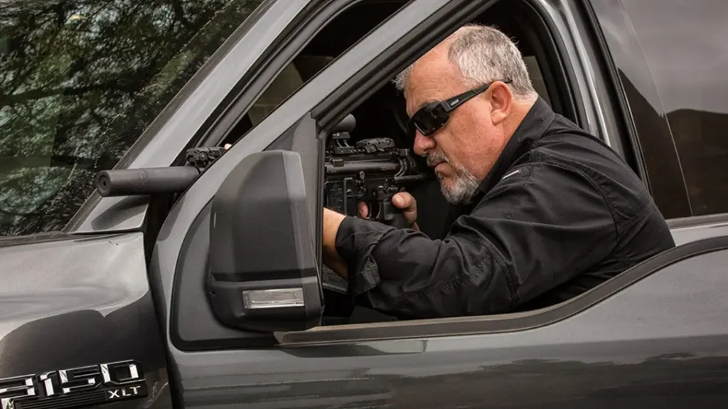 Use as much structure as possible to hide behind.