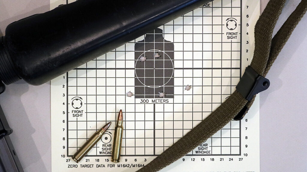Accuracy results with the Colt Model 602 build.