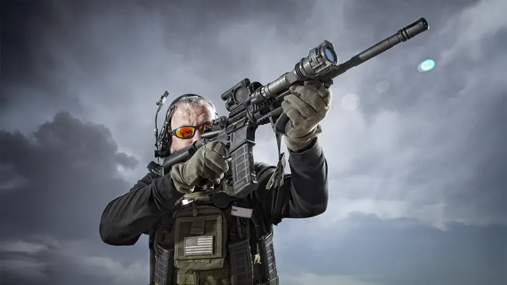 Shoot from contact distance out to hundreds of yards.