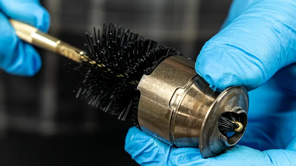 The Otis Suppressor Cleaning Kit has a bore brush.