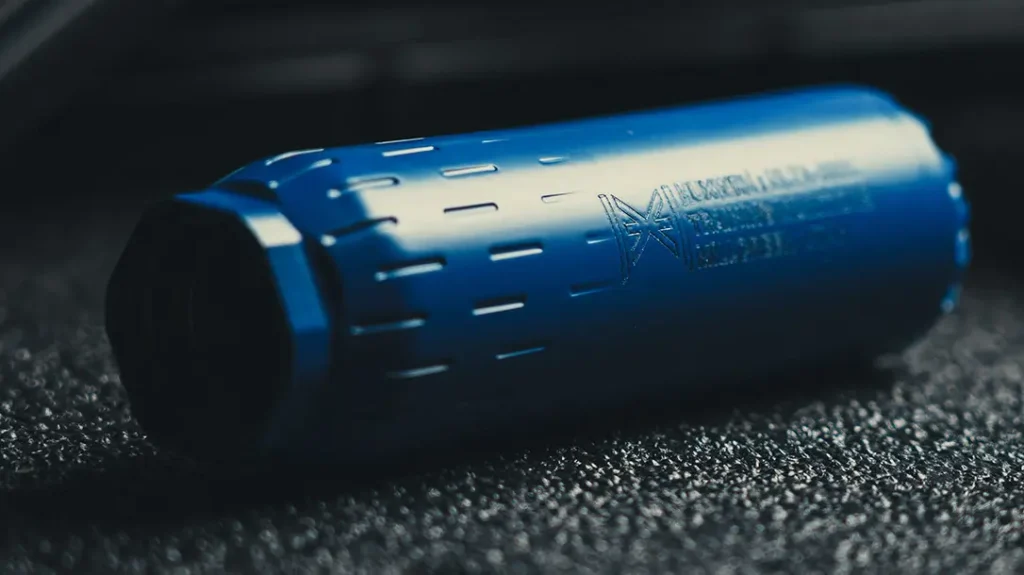 The HUXWRX 5.56 NLTA has the same feel as regular suppressors.